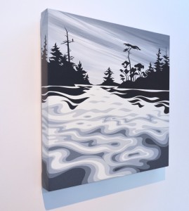 'Popham Island' - Di - 2018 - 16"x16" - Acrylic on canvas - $600 + PST