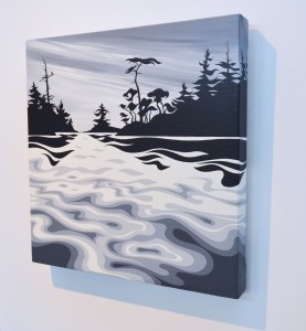 'Popham Island' - Di - 2018 - 16"x16" - Acrylic on canvas - $600 + PST