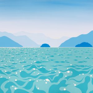 Howe Sound, Bowen Island, West Coast, West Coast Art, Islands, British Columbia, Ocean, Sea, Art,